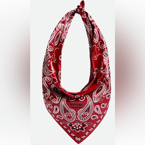 Brand new - unavailable anywhere! Bottega Veneta bandana foulard bag - Picture 4 of 9